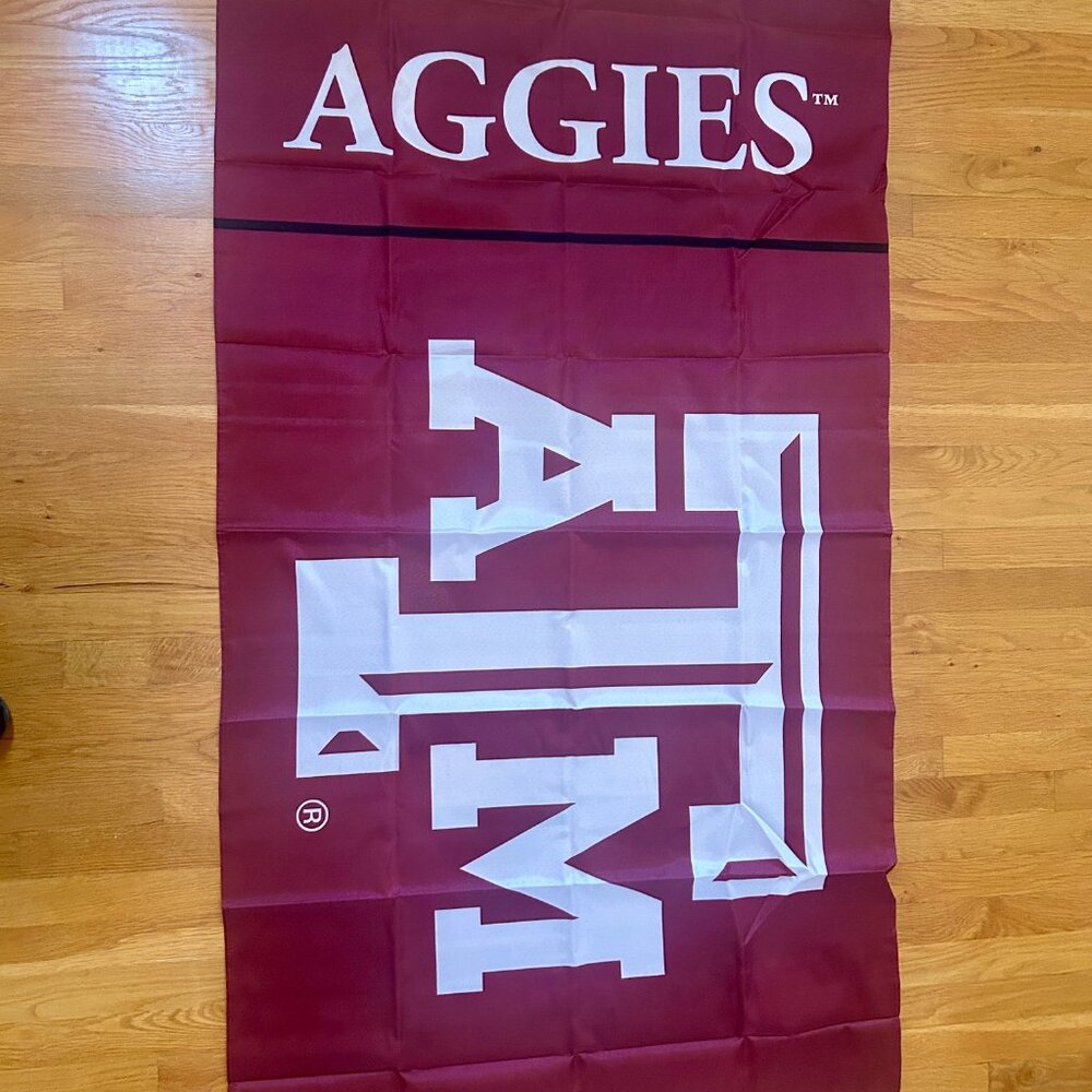 NEW! Licensed BSI Texas A&M Aggies 3'x5' Fabric Flag -Dorm, Wall, Tailgate $40